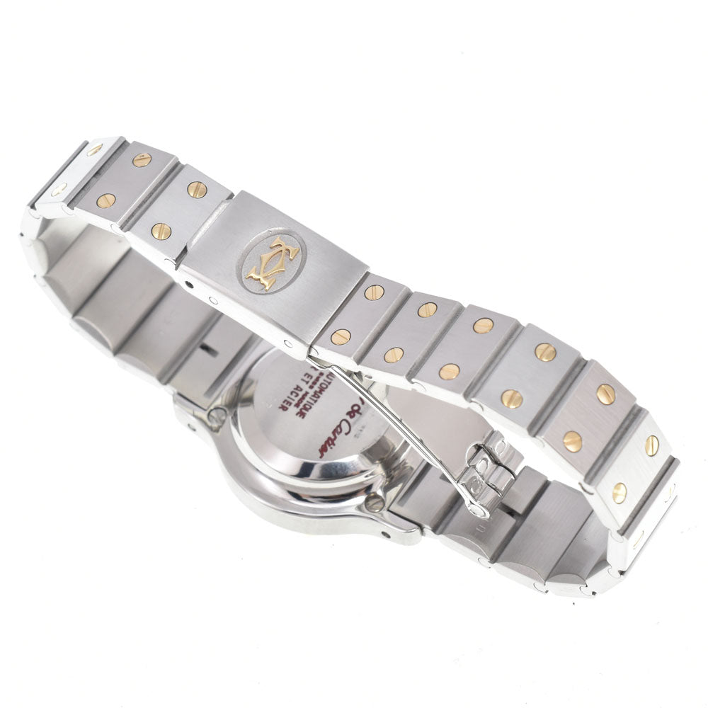 CARTIER Santos Octagon SM W2001683 Stainless Steel/YG white Dial Quartz Ladies
 Watch J#149799