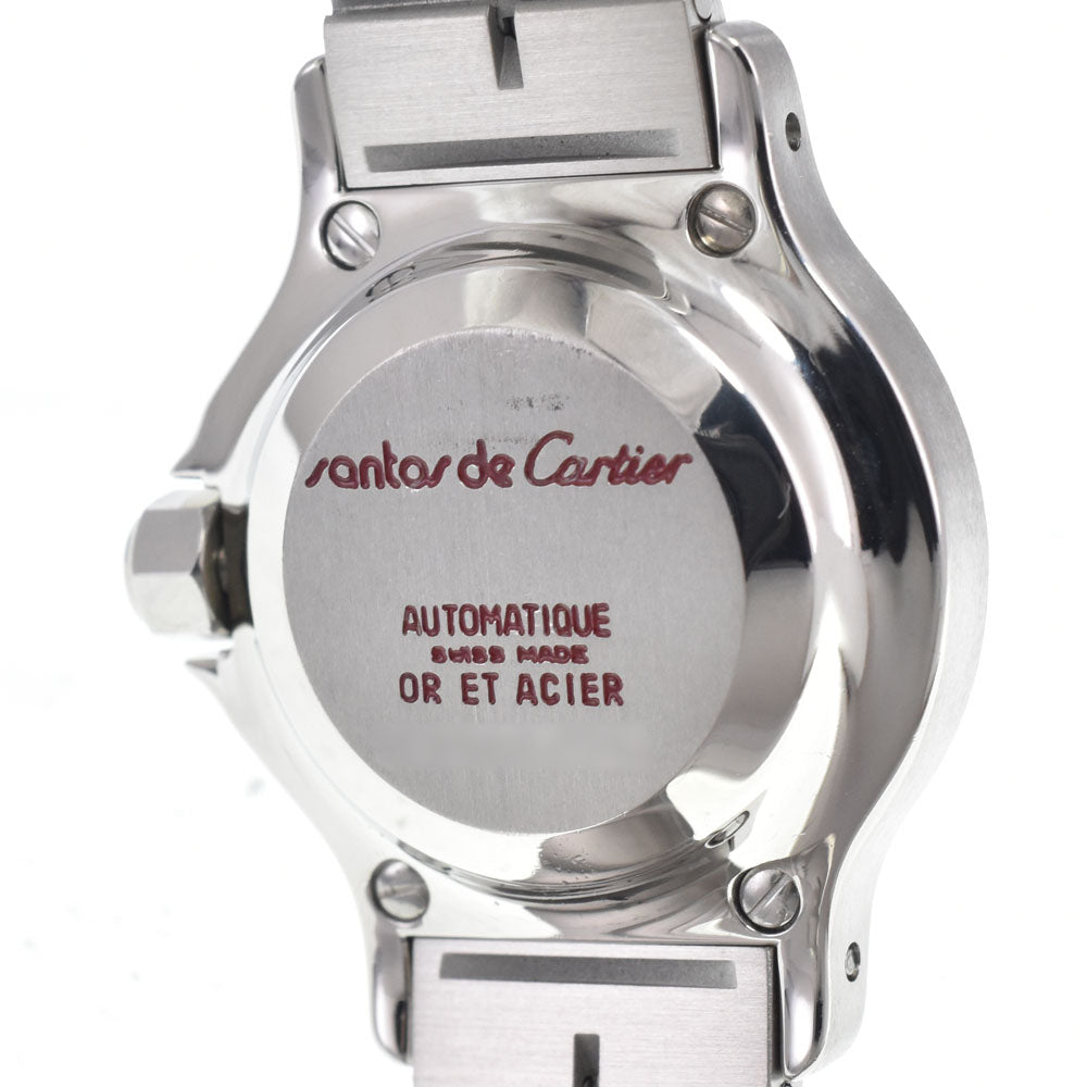 CARTIER Santos Octagon SM W2001683 Stainless Steel/YG white Dial Quartz Ladies
 Watch J#149799