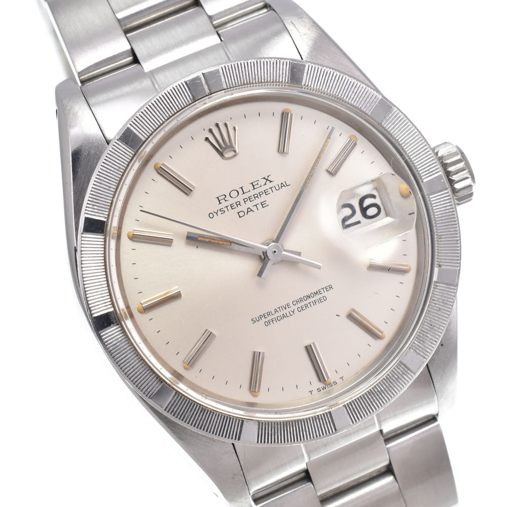 ROLEX Oyster perpetual date 1501 vintage Cal.1570 Silver Dial Automatic Men's
 Watch E#149800