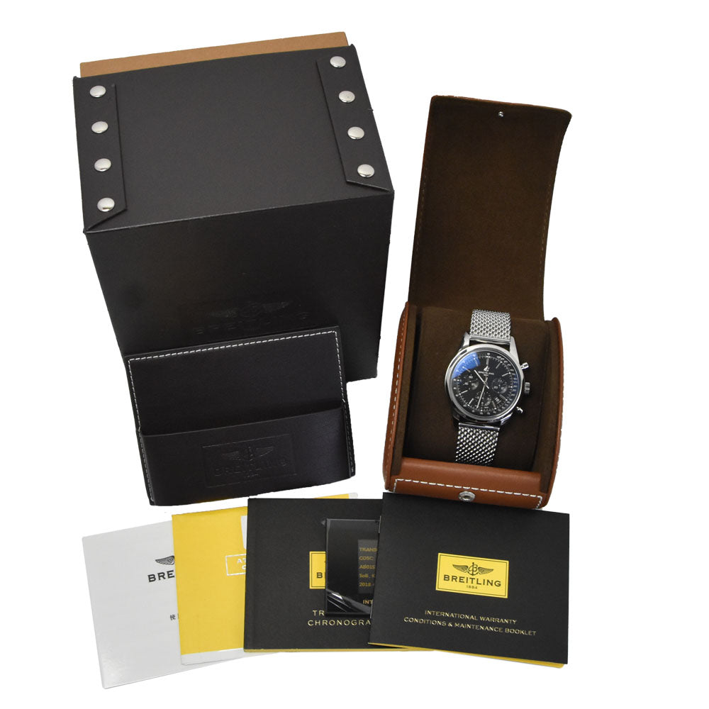 with paper BREITLING Transocean AB015212/BA99 Chronograph black Dial Automatic Men's
 Watch C#149802