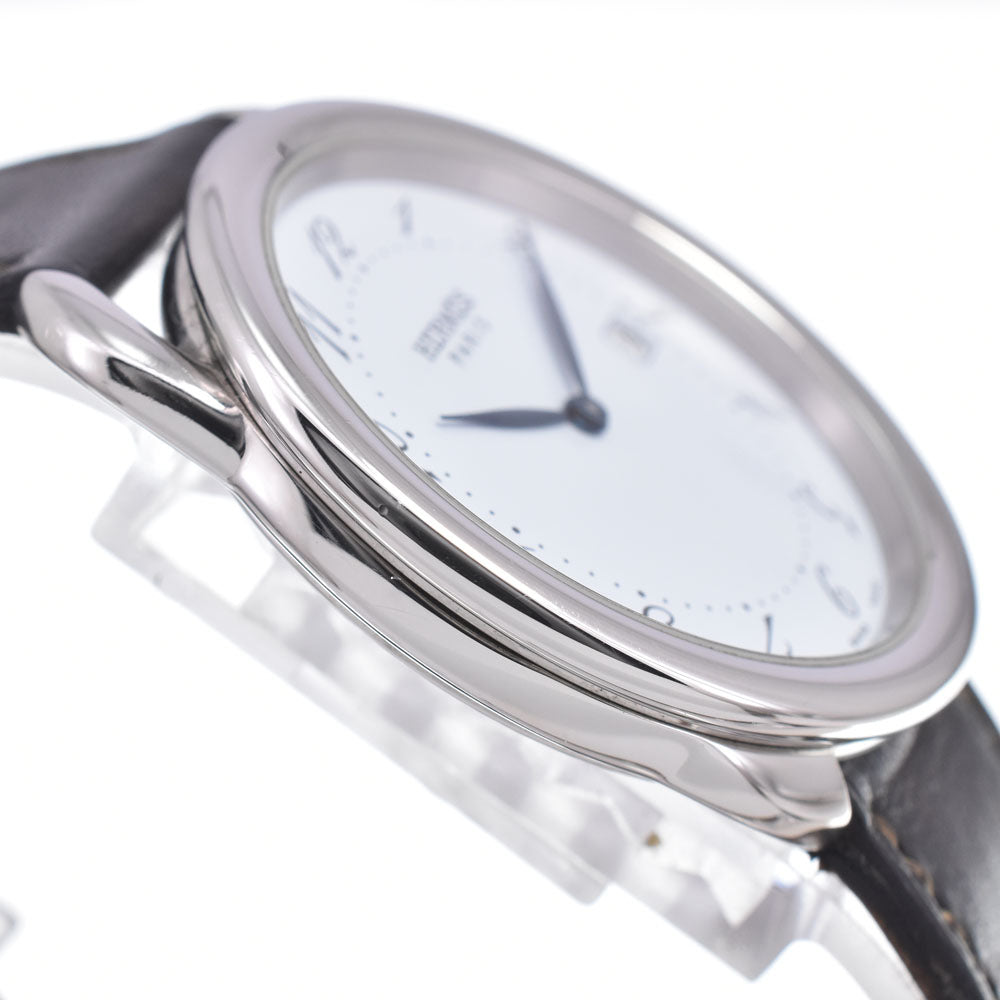 HERMES Arceau AR5.710 Date white Dial Quartz Men's
 Watch D#149807