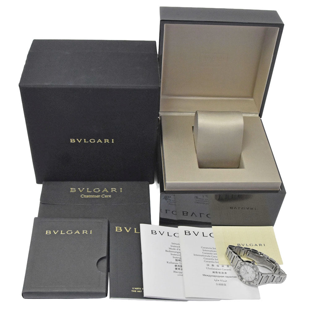with paper BVLGARI Bvlgari Bvlgari BBL26S Date White shell Dial Quartz Ladies
 Watch E#149809