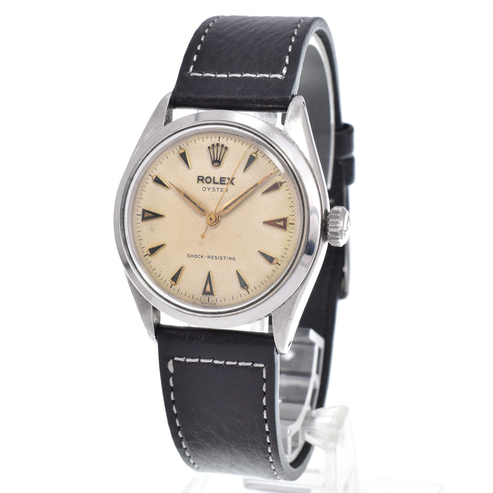 ROLEX Oyster 6480 vintage Cal.1210 Ivory Dial Hand Winding Men's
 Watch E#149811