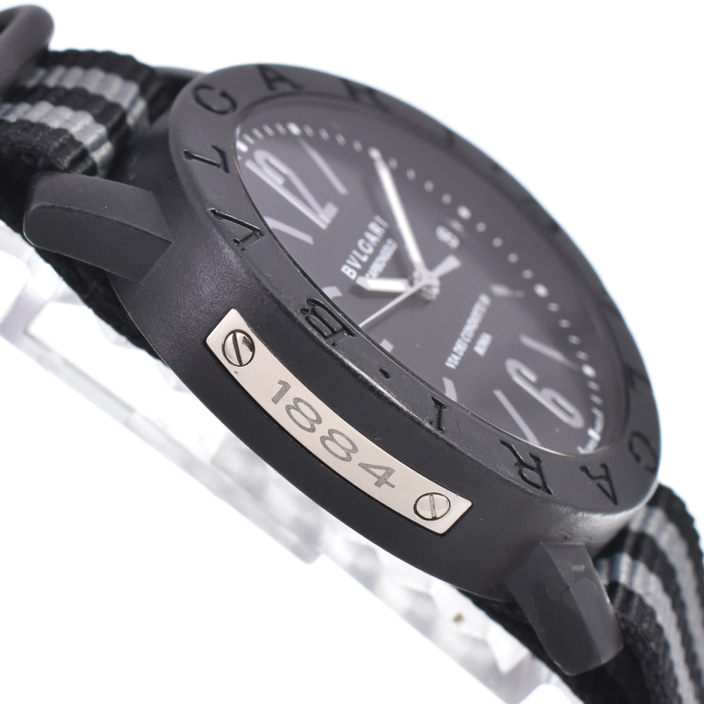 BVLGARI Bulgari Bulgari BB40CL Date Carbon black Dial Automatic Men's
 Watch D#149812
