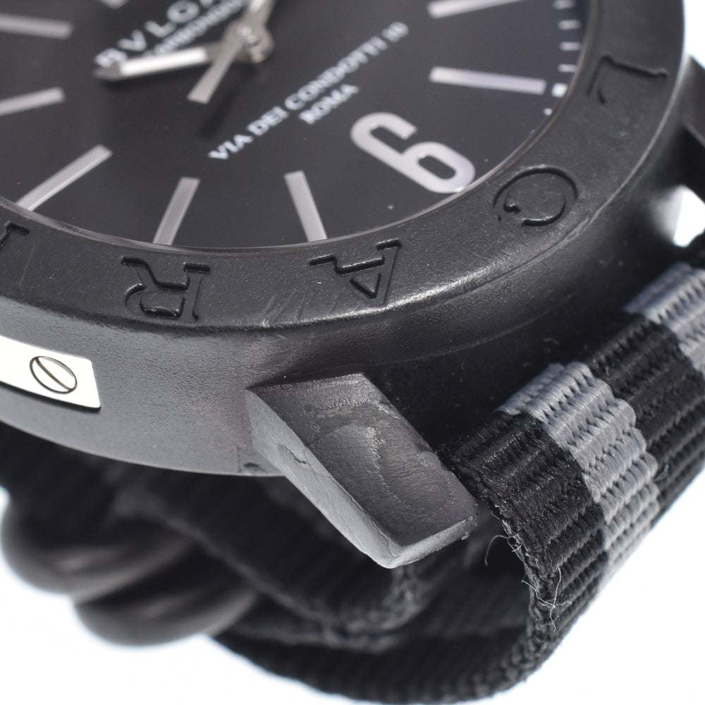 BVLGARI Bulgari Bulgari BB40CL Date Carbon black Dial Automatic Men's
 Watch D#149812