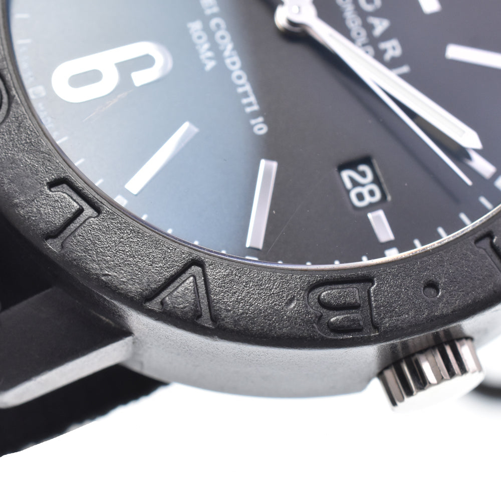 BVLGARI Bulgari Bulgari BB40CL Date Carbon black Dial Automatic Men's
 Watch D#149812