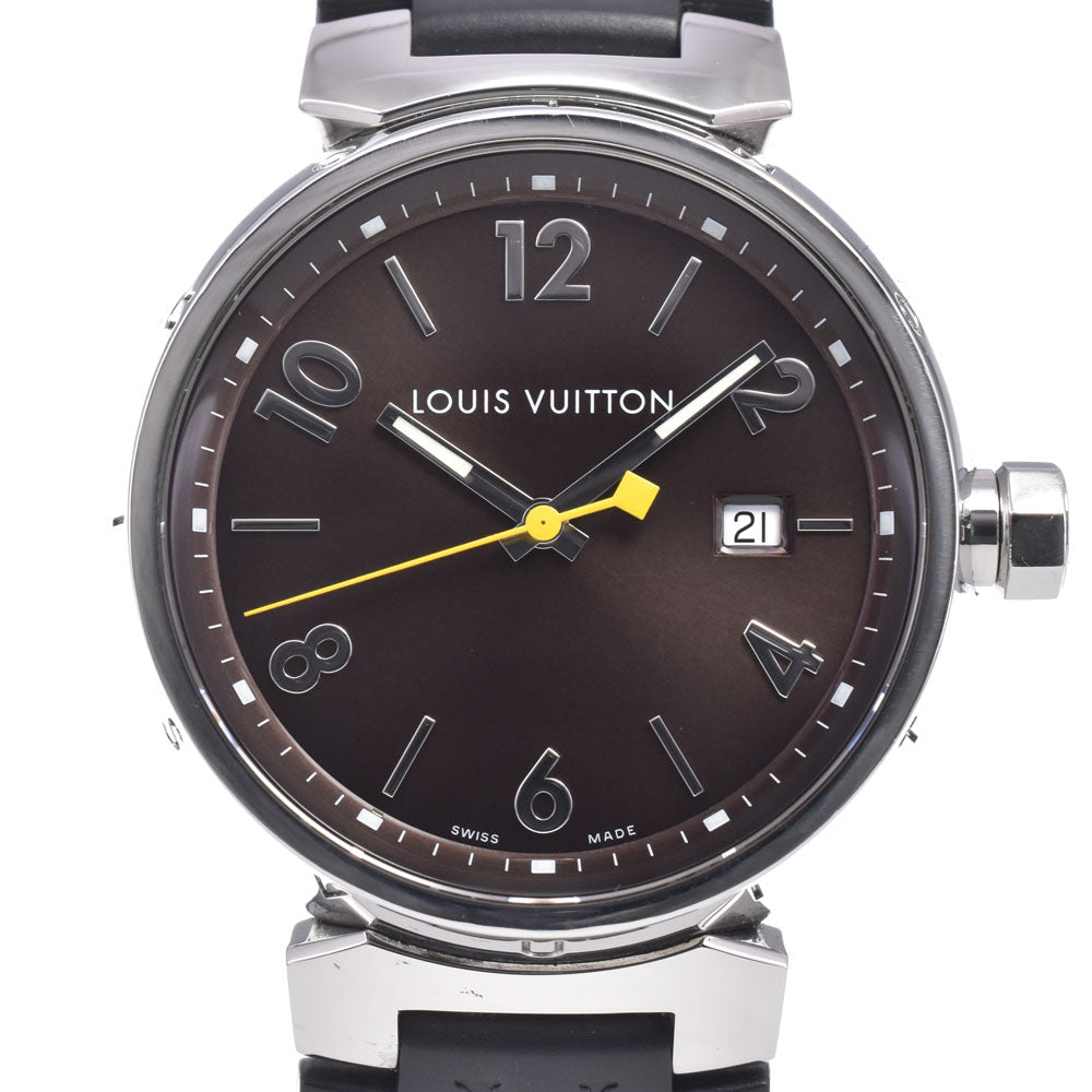 LOUIS VUITTON Tambourg GM Q1111 Brown Dial Quartz Men's
 Watch J#149814