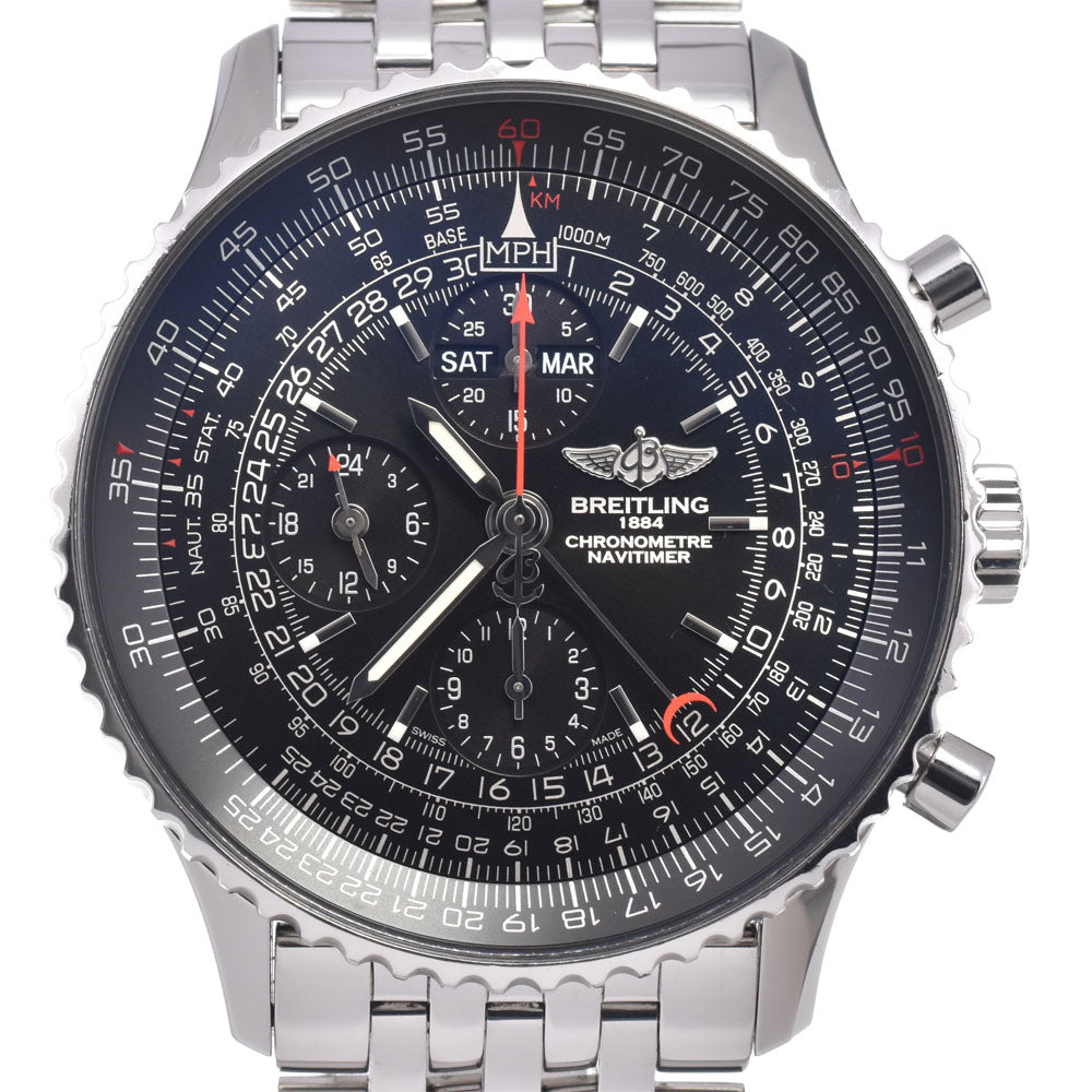 BREITLING Navi timer 1884 A21350 World limited 1884 black Dial Automatic Men's
 Watch G#149816