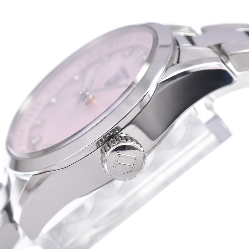 TAG HEUER Carrera Lady WV1417.BA0793 13P Diamond Pink shell Dial Quartz Ladies
 Watch E#149818