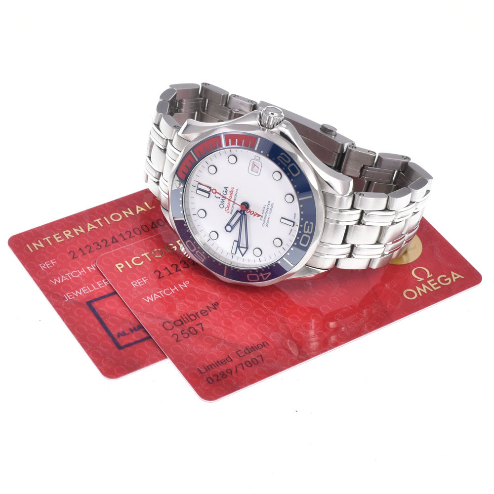 with paper OMEGA Seamaster 300M 007 Commander 212.32.41.20.04.001 Coaxial chronometer white Dial Automatic Men's
 Watch D#149823