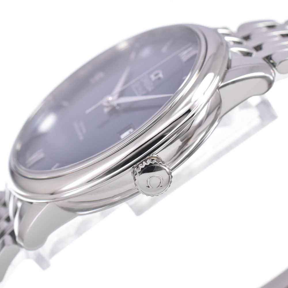 with paper OMEGA De Ville Prestige 424.10.40.20.03.001 Date CO-AXIAL blue Dial Automatic Men's
 Watch D#149824