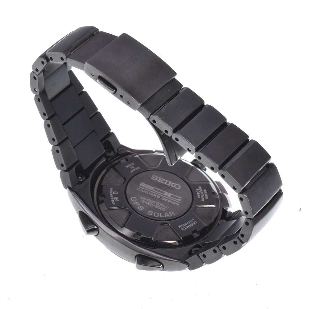 SEIKO Astron Giugiaro Design 2017 8X82-0AP0-1/SBXB121 black Dial GPS Solar Men's
 Watch D#149828