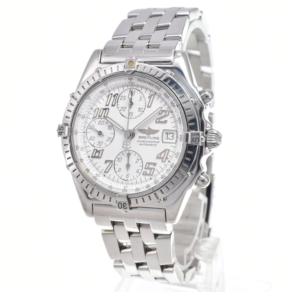 BREITLING Chronomat Date A13050.1 Date Chronograph white Dial Automatic Men's
 Watch I#149832