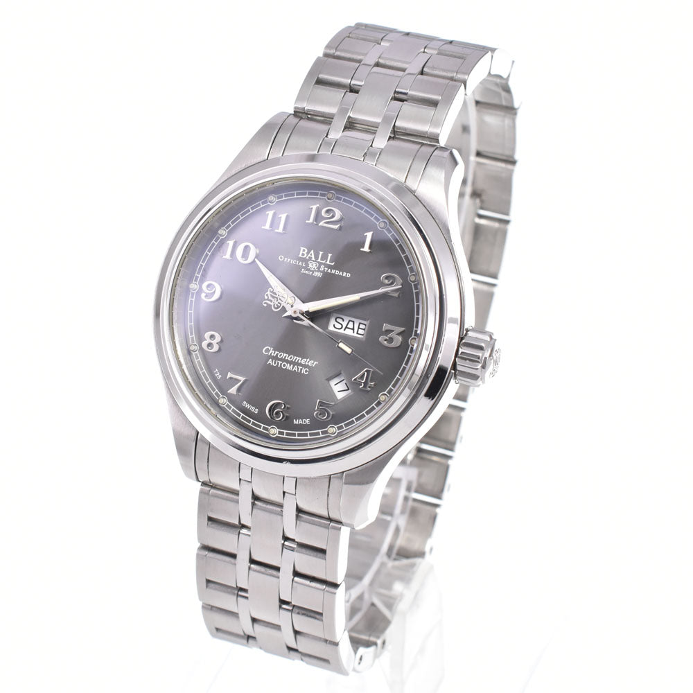 BALLWATCH Trainmaster Cleveland NM1058D-SCJ-GY Day date gray Dial Automatic Men's
 Watch E#149833