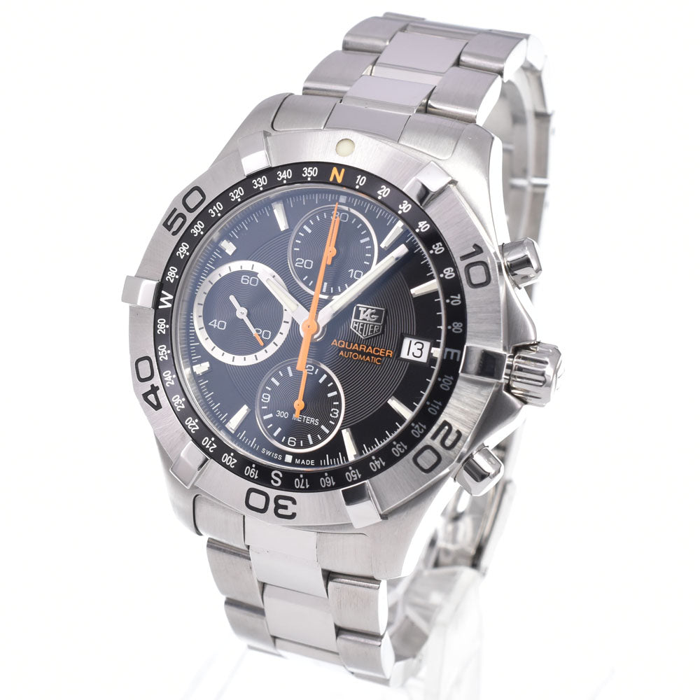 TAG HEUER Aqua racer CAF2113.BA0809 Chronograph Date black Dial Automatic Men's
 Watch E#149835