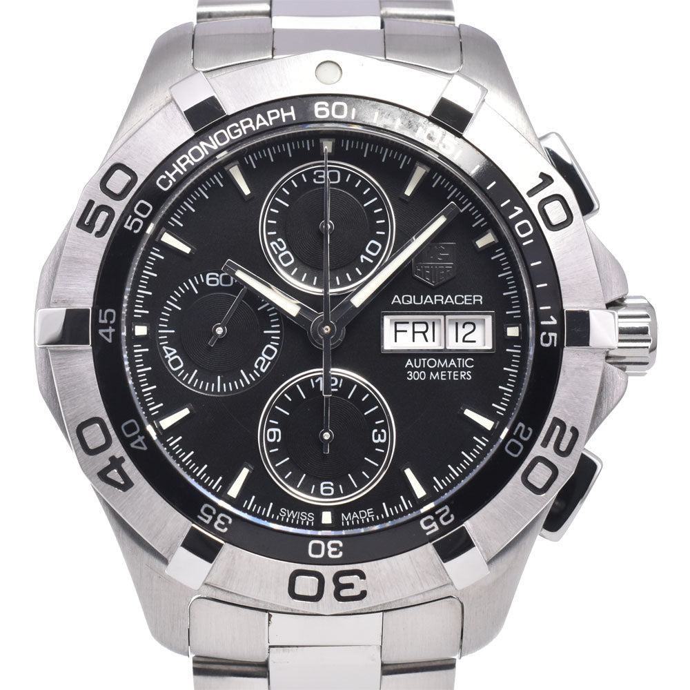 TAG HEUER Aqua racer CAF2010 Chronograph black Dial Automatic Men's
 Watch E#149839