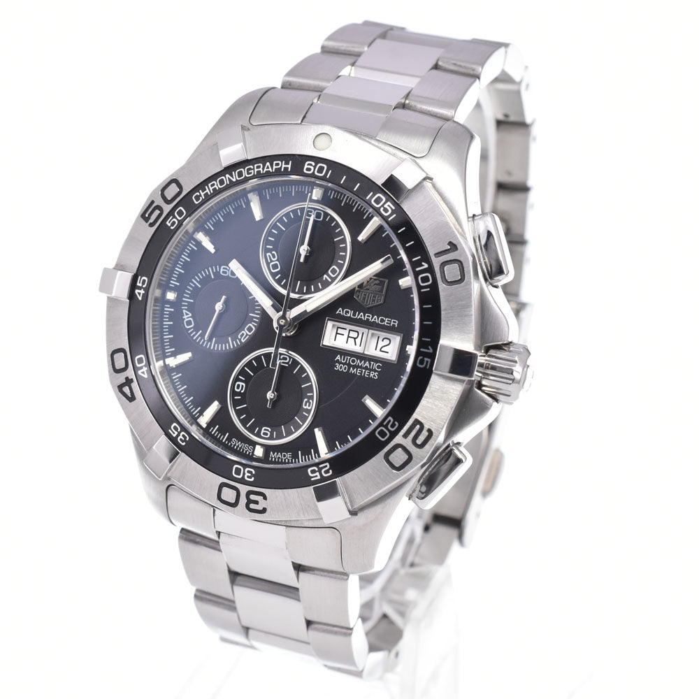 TAG HEUER Aqua racer CAF2010 Chronograph black Dial Automatic Men's
 Watch E#149839