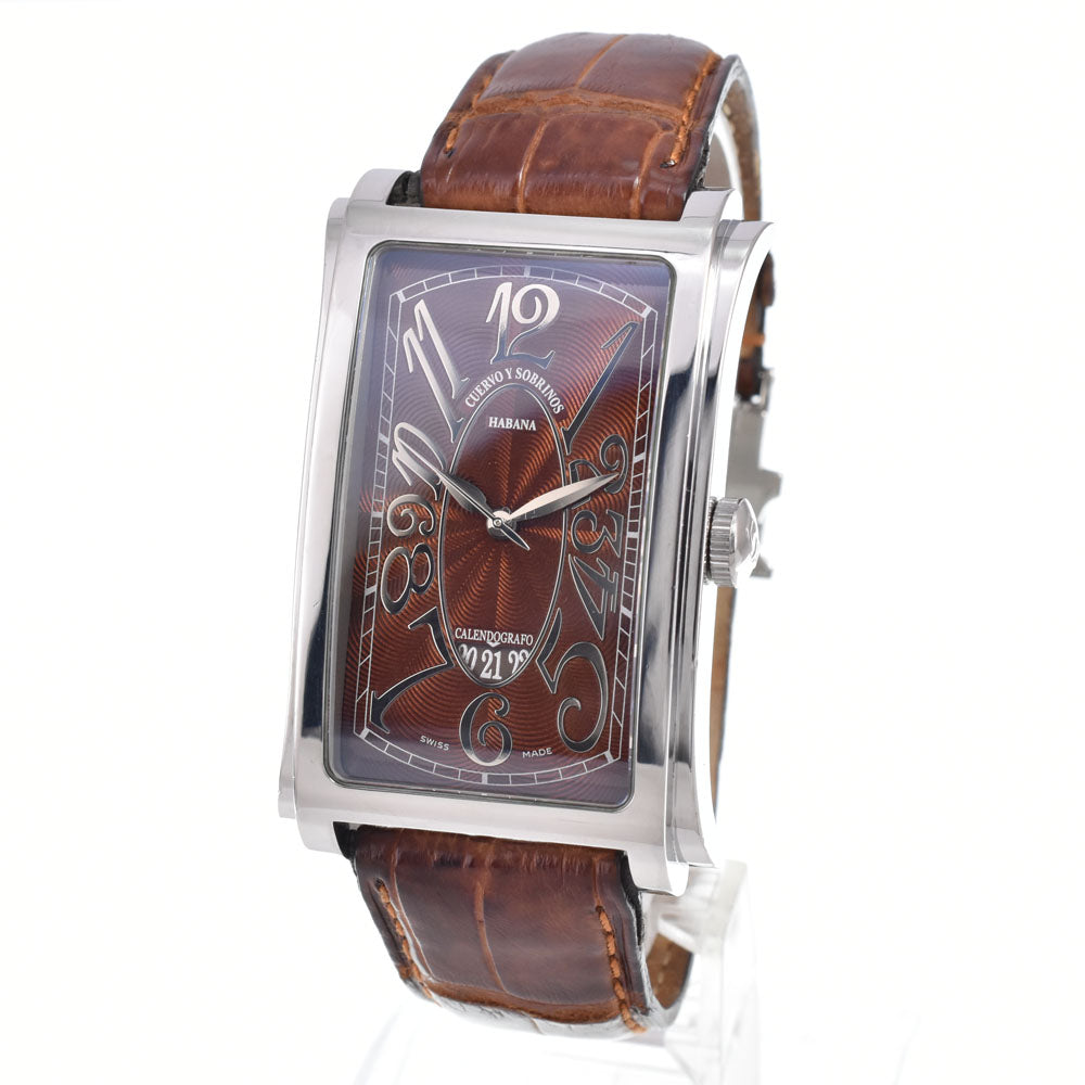 CUERVO Y SOBRINOS Havana Prominente A1012 Brown Dial Automatic Men's
 Watch E#149842