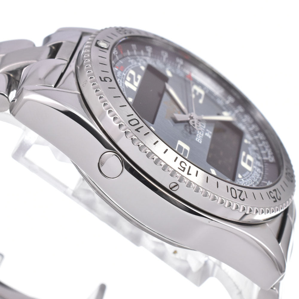 BREITLING B-1 A68362 Digital / analog blue Dial Quartz Men's
 Watch E#149845