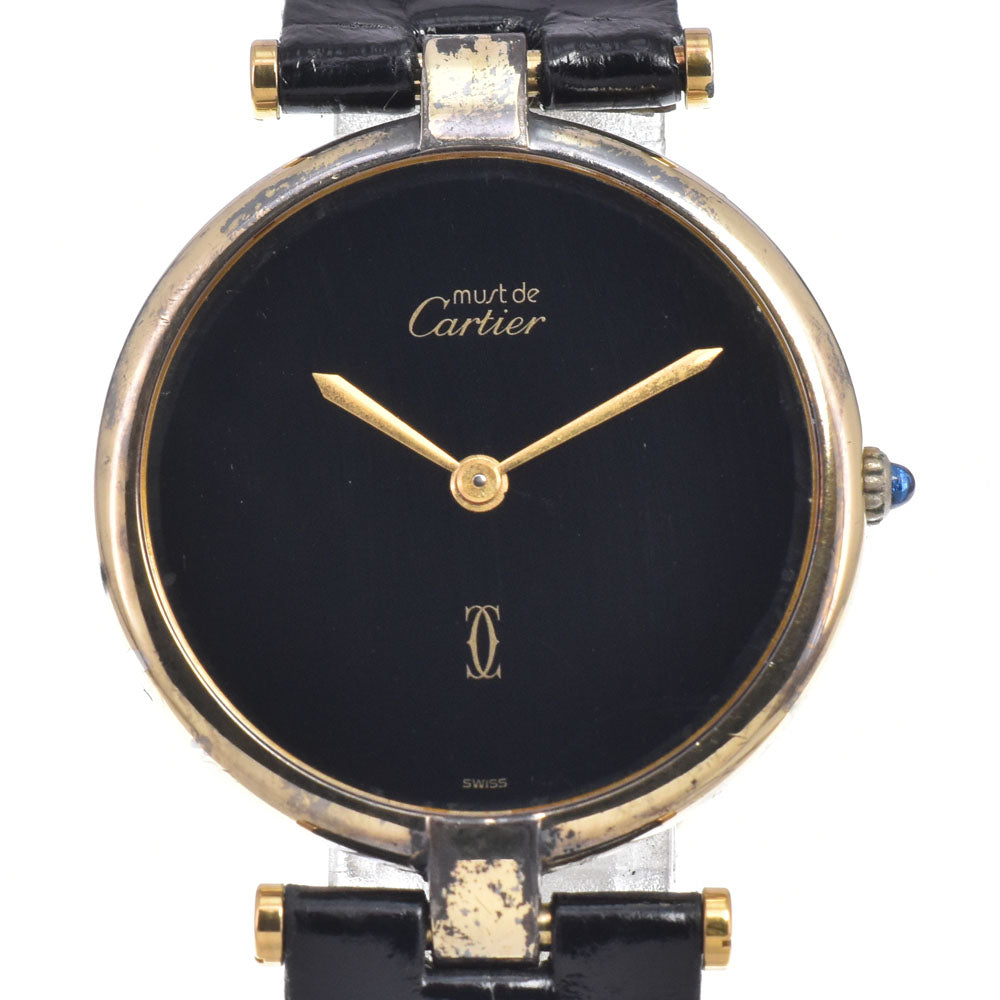 CARTIER Must Vendome black Dial Quartz Ladies
 Watch K#149854