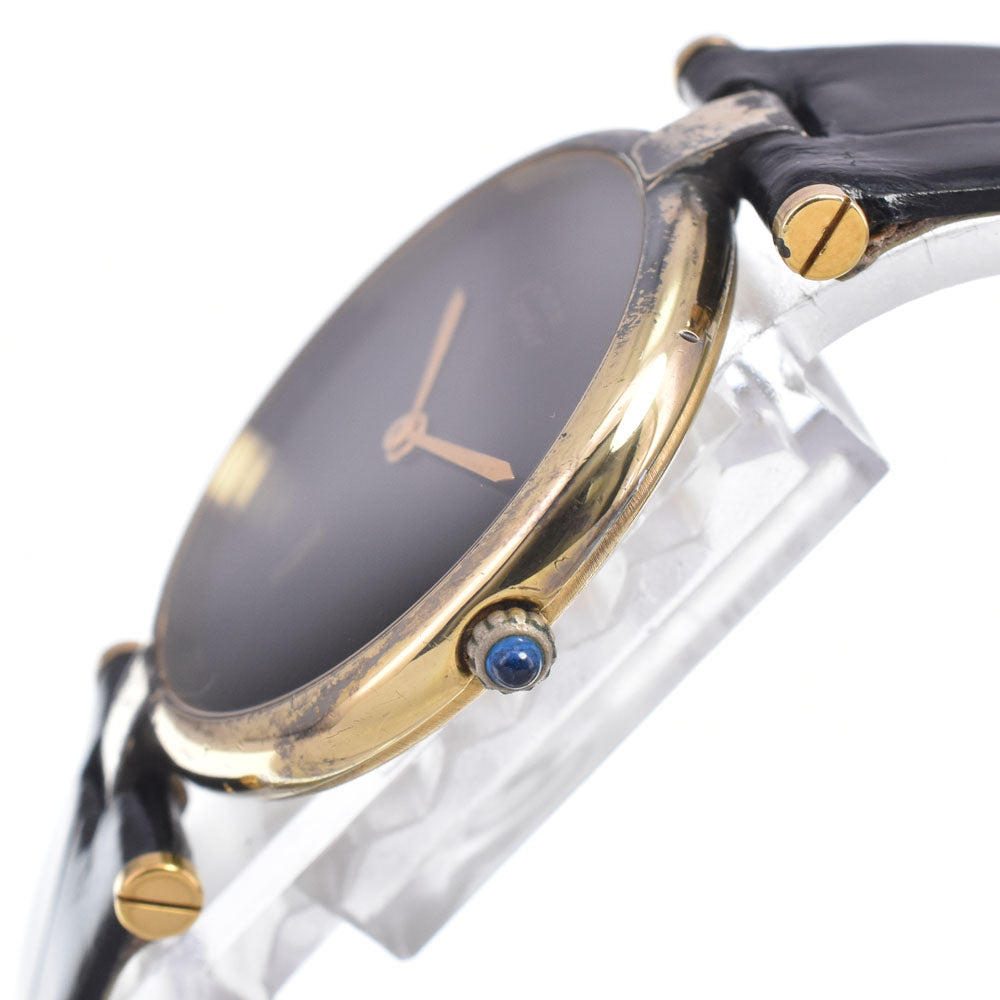 CARTIER Must Vendome black Dial Quartz Ladies
 Watch K#149854