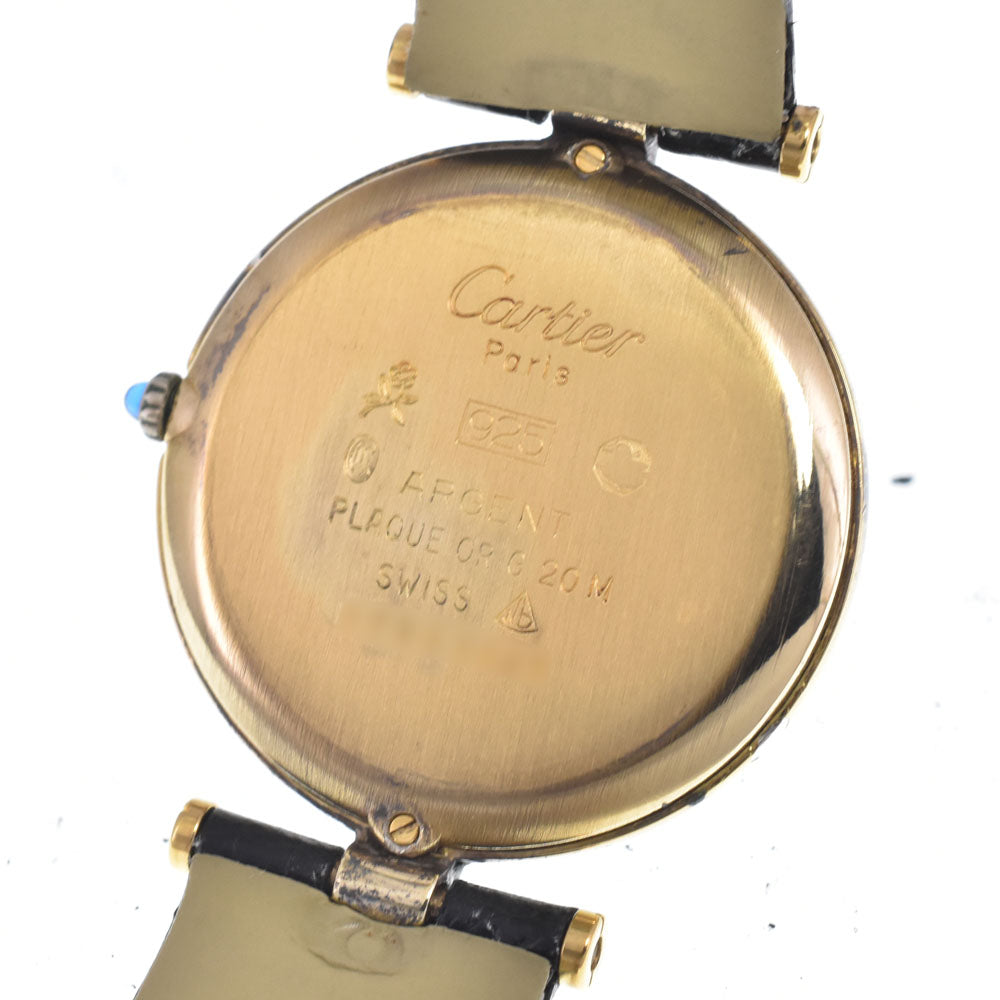 CARTIER Must Vendome black Dial Quartz Ladies
 Watch K#149854