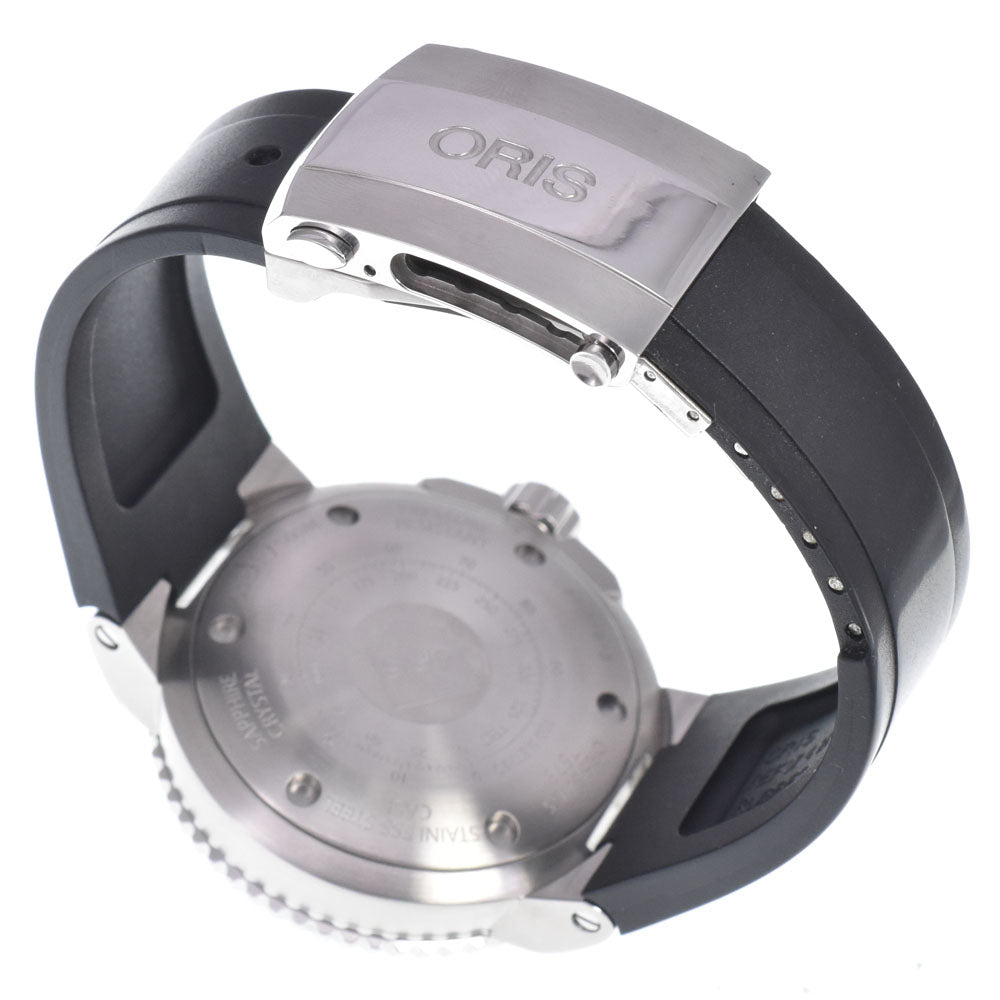 with paper ORIS Aquis 7673 Small second date gray Dial Automatic Men's
 Watch G#149860