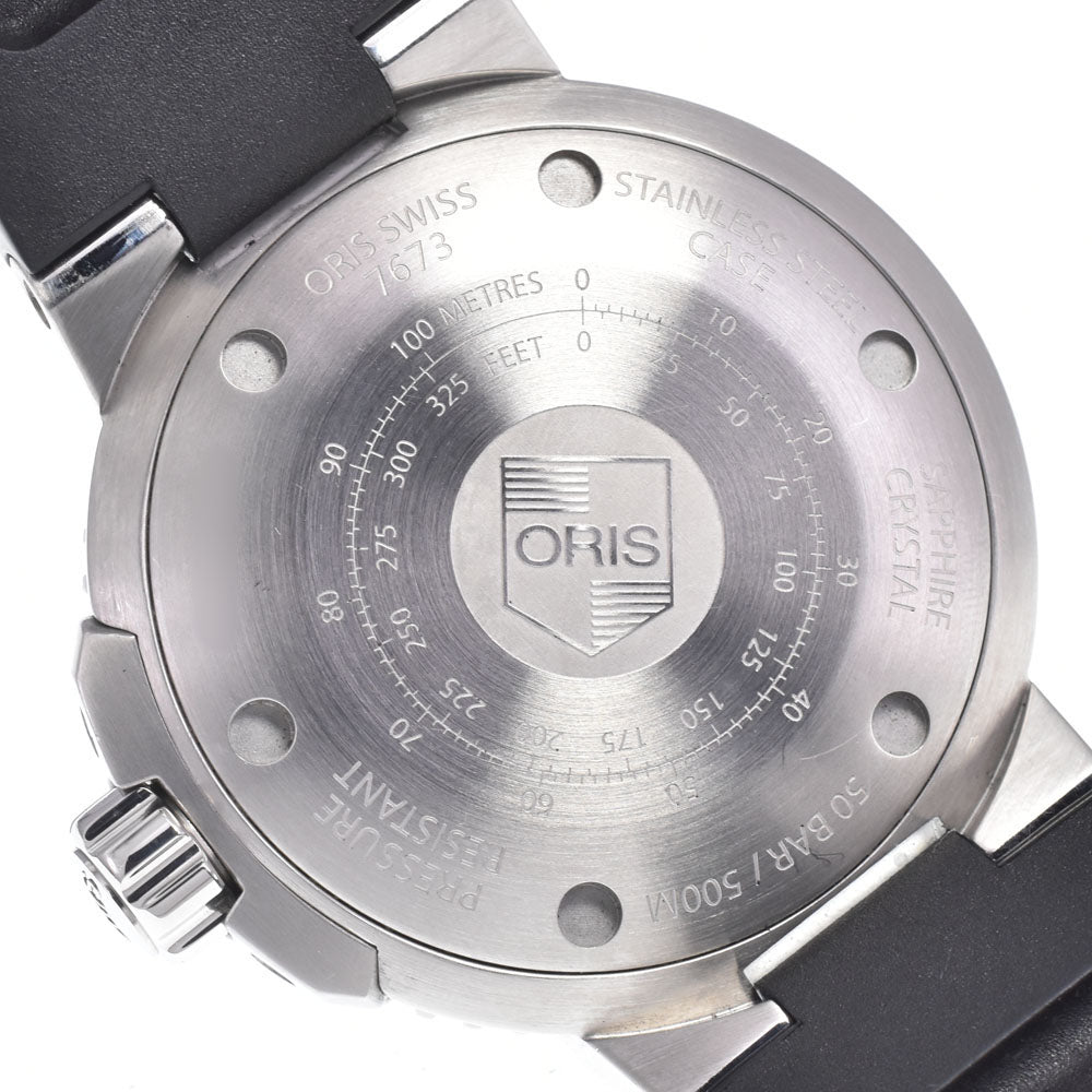 with paper ORIS Aquis 7673 Small second date gray Dial Automatic Men's
 Watch G#149860