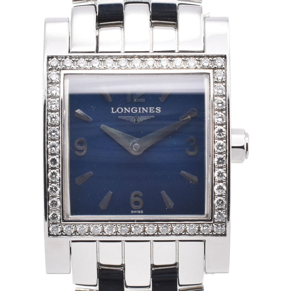 LONGINES Dolce Vita L5.166.0 Diamond Bezel blue Dial Quartz Ladies
 Watch G#149862