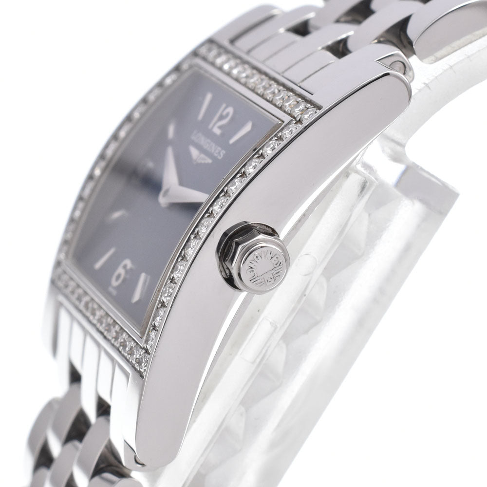 LONGINES Dolce Vita L5.166.0 Diamond Bezel blue Dial Quartz Ladies
 Watch G#149862