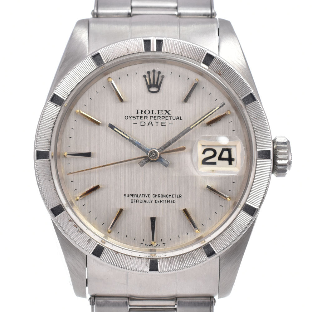 ROLEX Oyster perpetual date 1501 vintage Cal.1560 Silver Dial Automatic Men's
 Watch G#149864