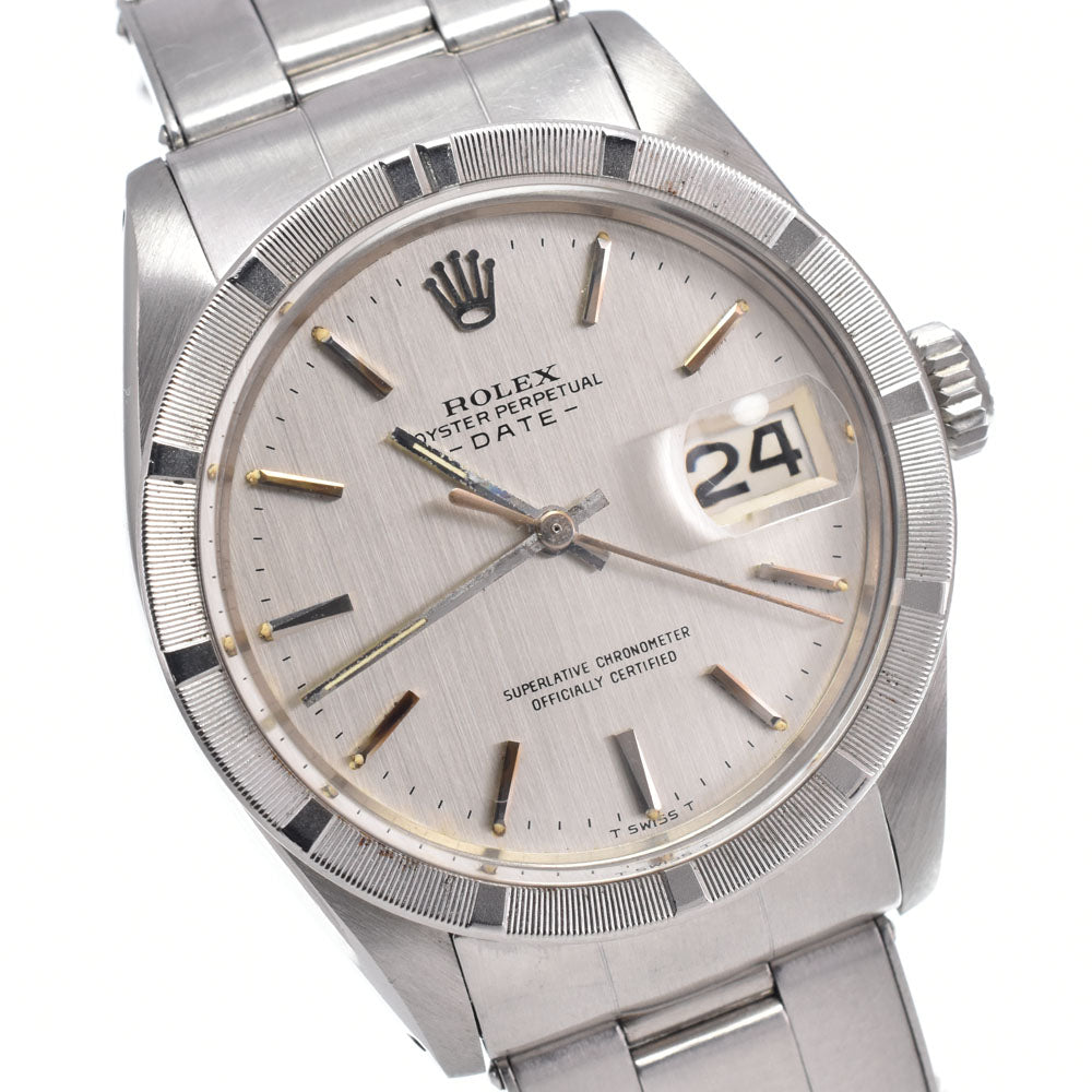 ROLEX Oyster perpetual date 1501 vintage Cal.1560 Silver Dial Automatic Men's
 Watch G#149864