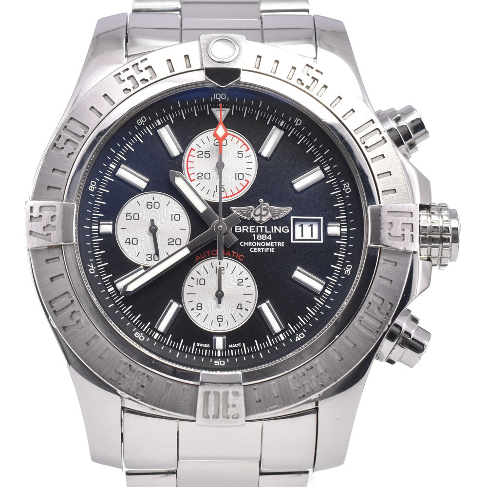BREITLING Super Avenger II A13371 Chronograph black Dial Automatic Men's
 Watch G#149865