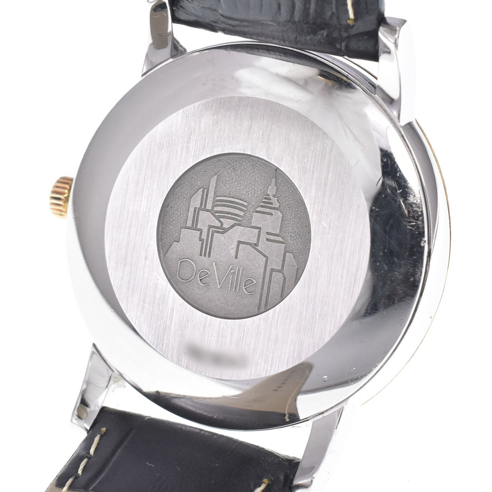 with paper OMEGA De Ville Prestige 7704.31.01 Date YG bezel Silver Dial Automatic Men's
 Watch G#149868