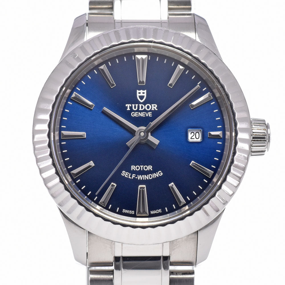 with paper TUDOR style 12110 Date blue Dial Automatic Ladies
 Watch G#149870