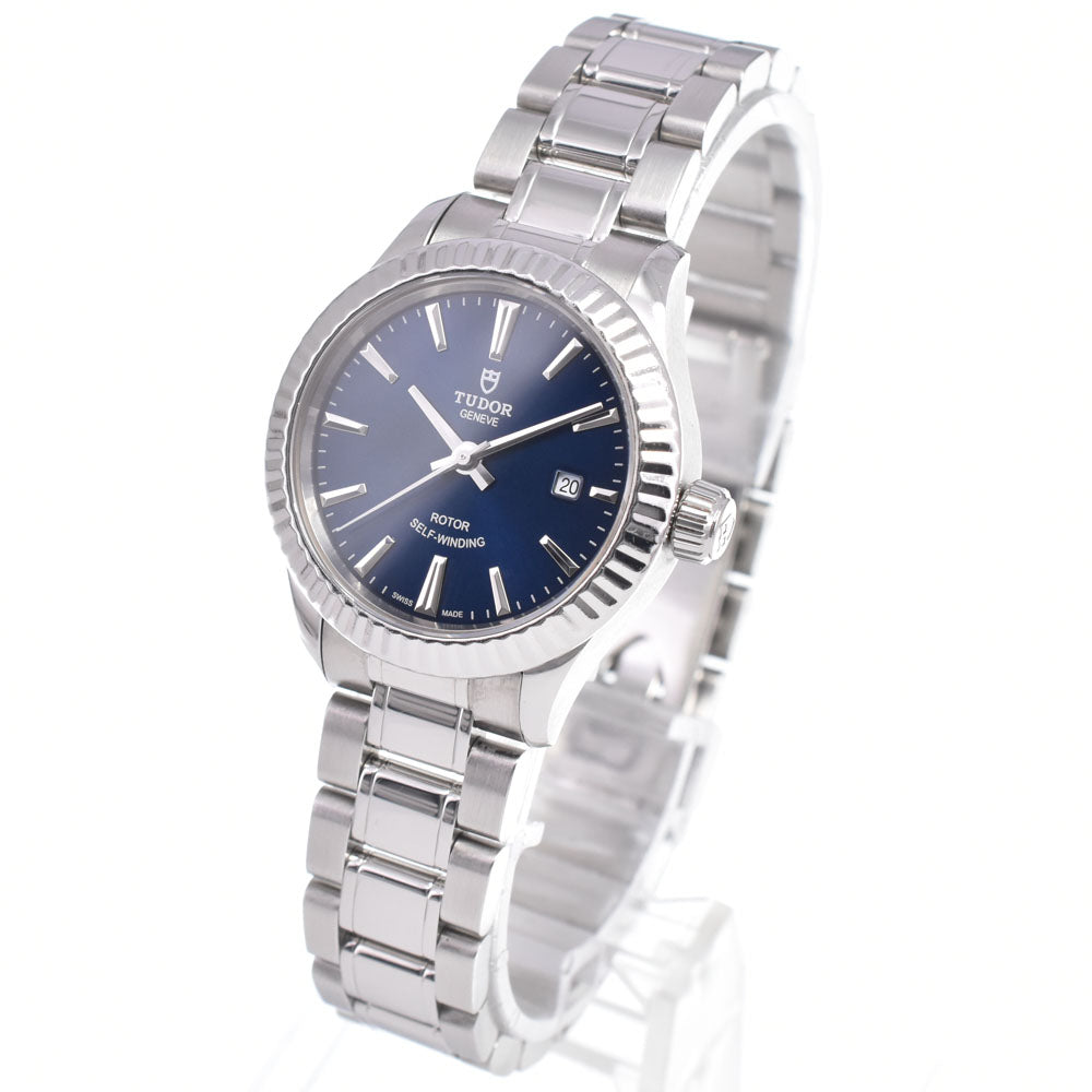 with paper TUDOR style 12110 Date blue Dial Automatic Ladies
 Watch G#149870