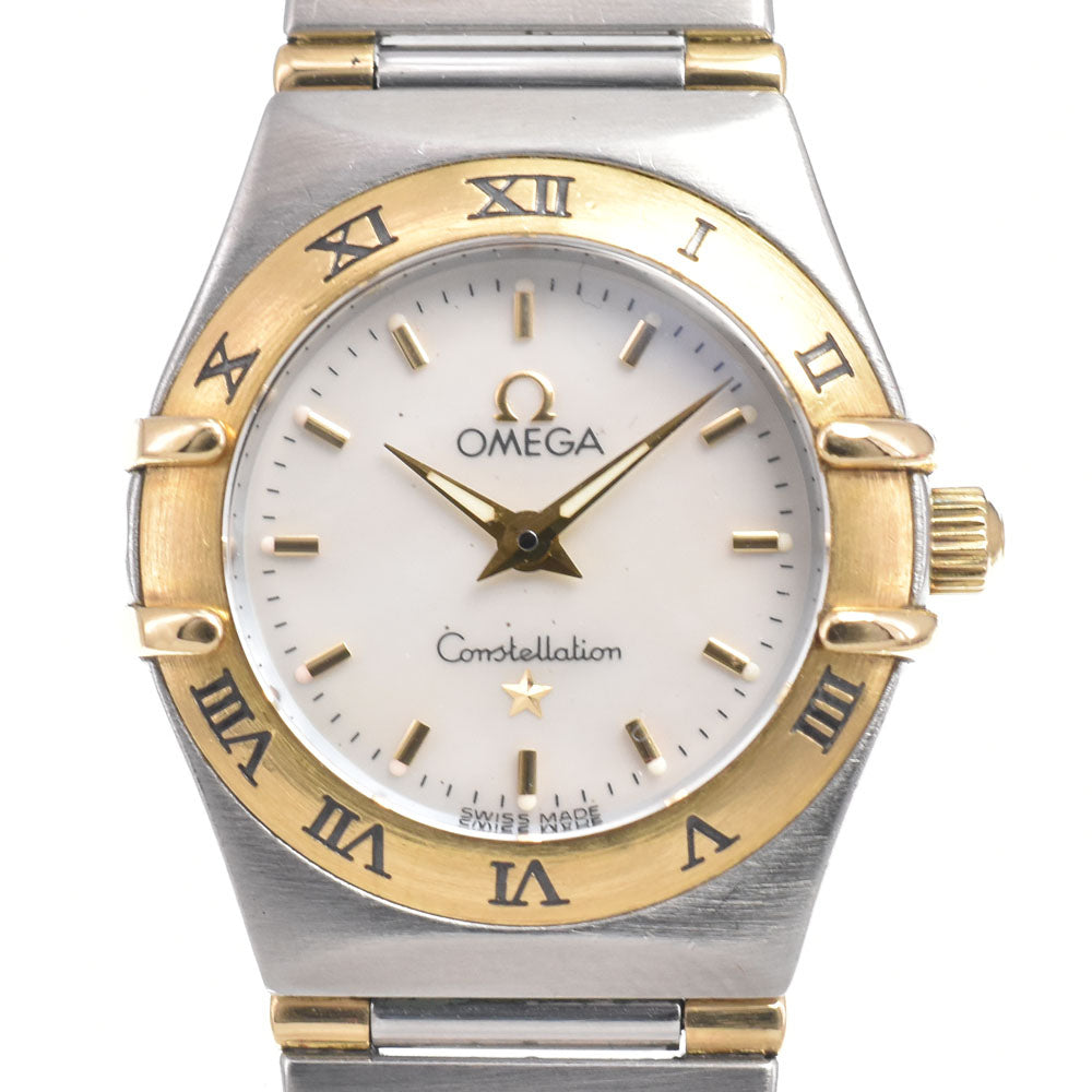 OMEGA Constellation Mini 1362.70 Stainless Steel/K18YG White shell Dial Quartz Ladies
 Watch G#149872