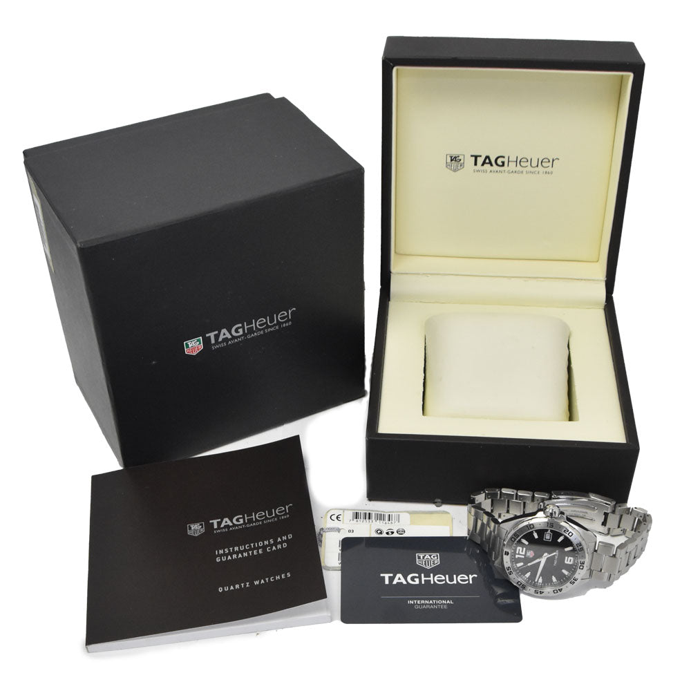 with paper TAG HEUER Formula 1 WAZ1112.BA0875 Date black Dial Quartz Men's
 Watch G#149876