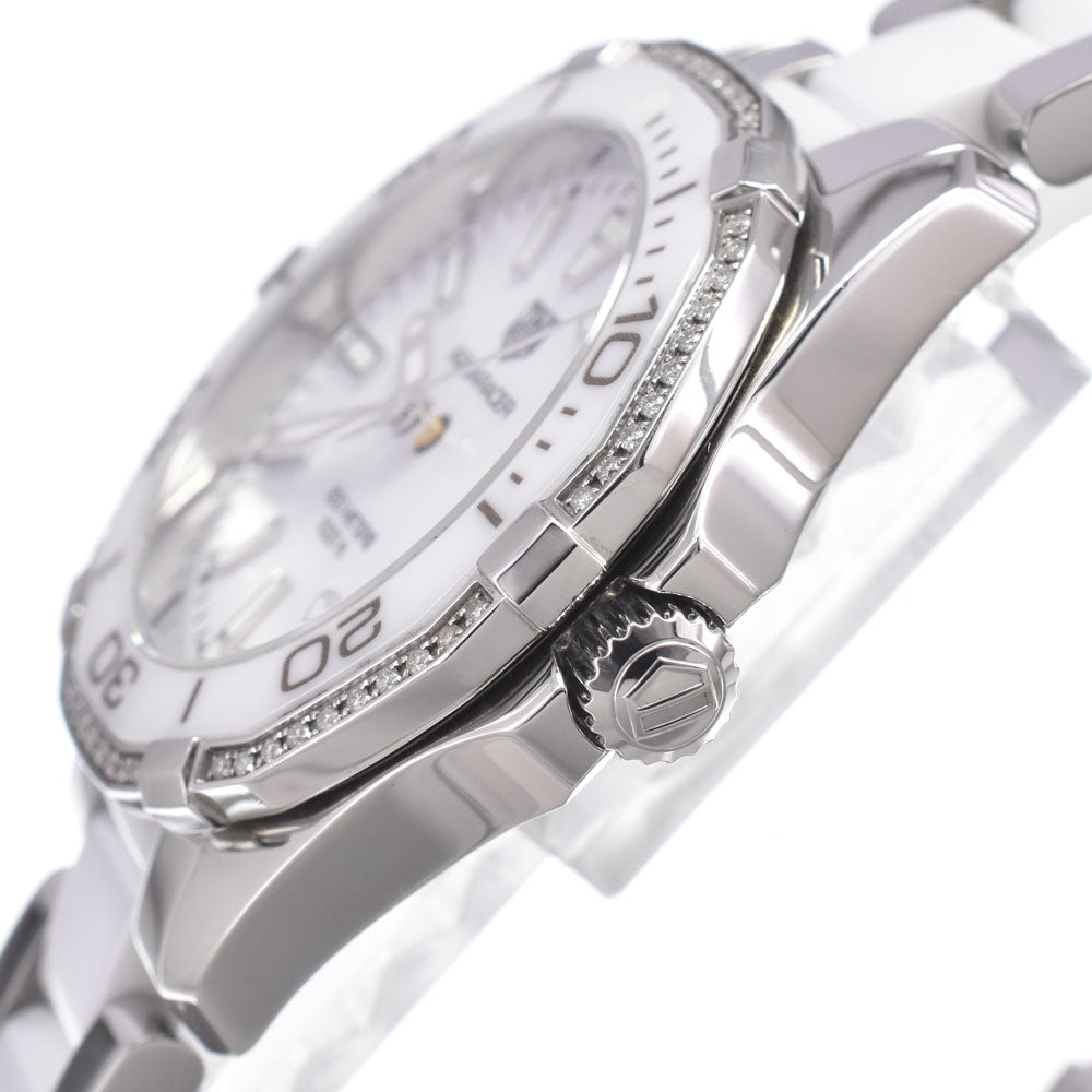with paper TAG HEUER Aqua racer WAY131H white Dial Quartz Ladies
 Watch M#149880