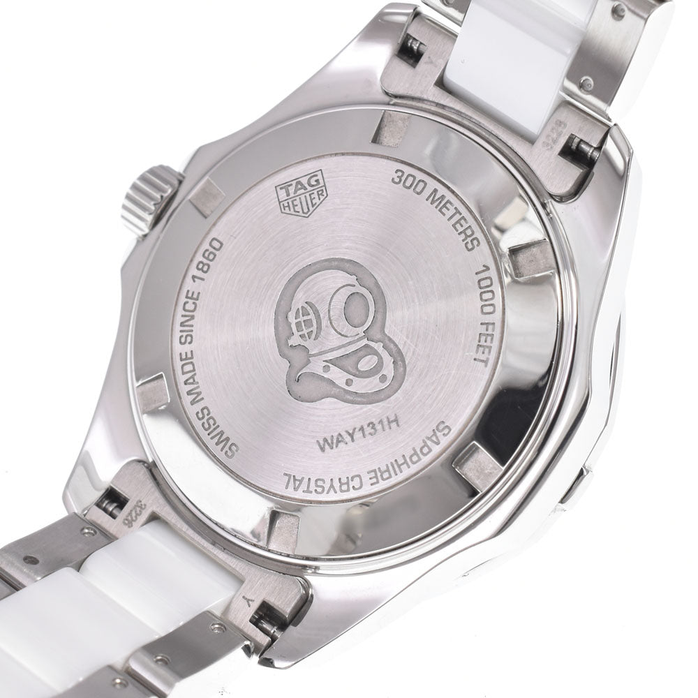 with paper TAG HEUER Aqua racer WAY131H white Dial Quartz Ladies
 Watch M#149880