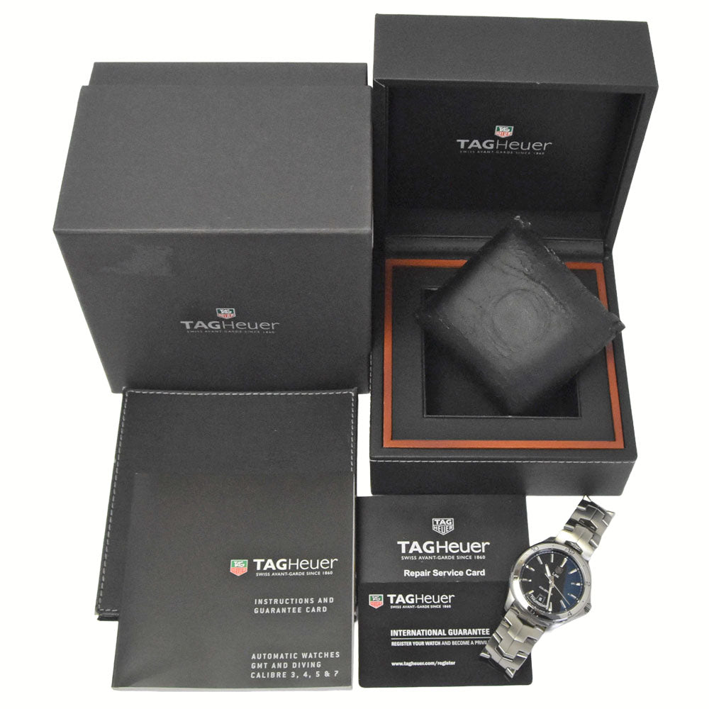 with paper TAG HEUER Link caliber 5 WAT2010.BA0951 Day date black Dial Automatic Men's
 Watch G#149886