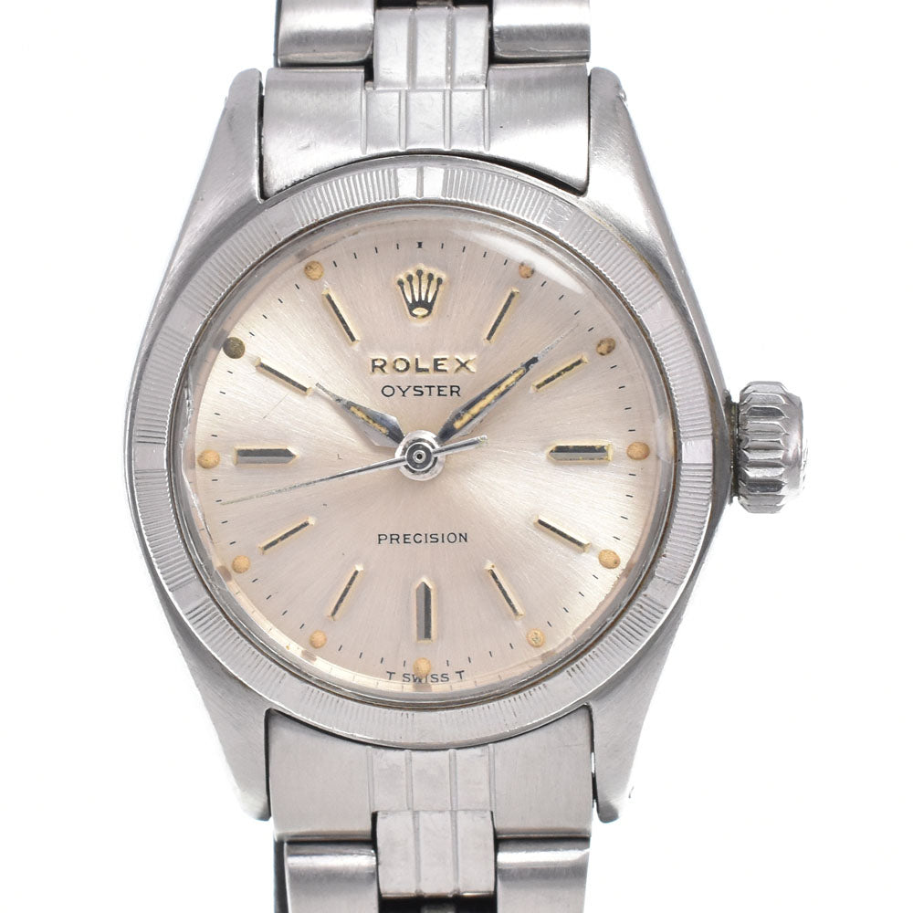 ROLEX Oyster Precision 6411 vintage Cal.1310 Silver Dial Hand Winding Ladies
 Watch G#149895