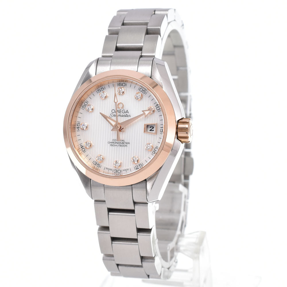 with paper OMEGA Seamaster Aqua Terra 231.20.30.20.55.003 Date CO-AXIAL White shell Dial Automatic Ladies
 Watch G#149897