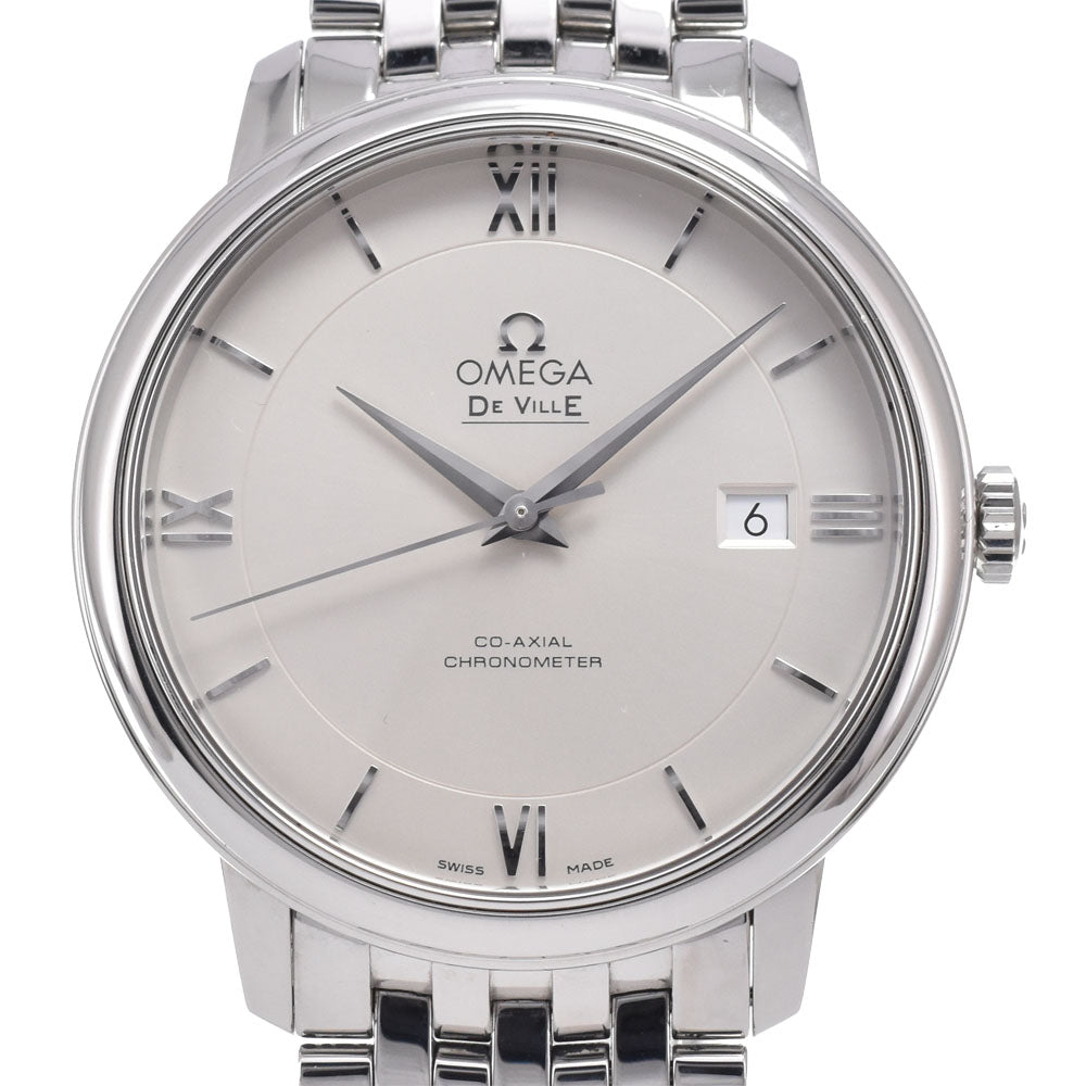 with paper OMEGA Devil Prestige Co-Axial 424.10.40.20.02.003 Silver Dial Automatic Men's
 Watch G#149899