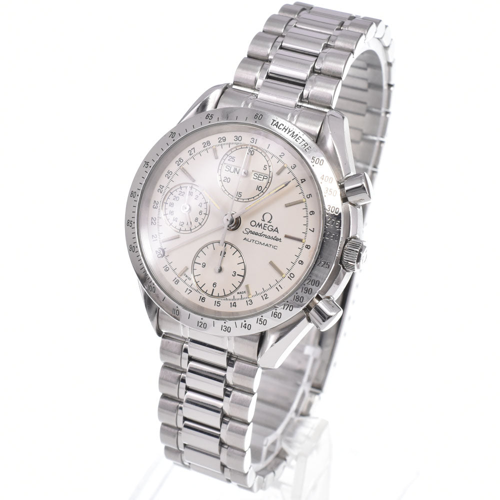 with paper OMEGA Speedmaster 3521.30 Triple calendar Silver Dial Automatic Men's
 Watch K#149907