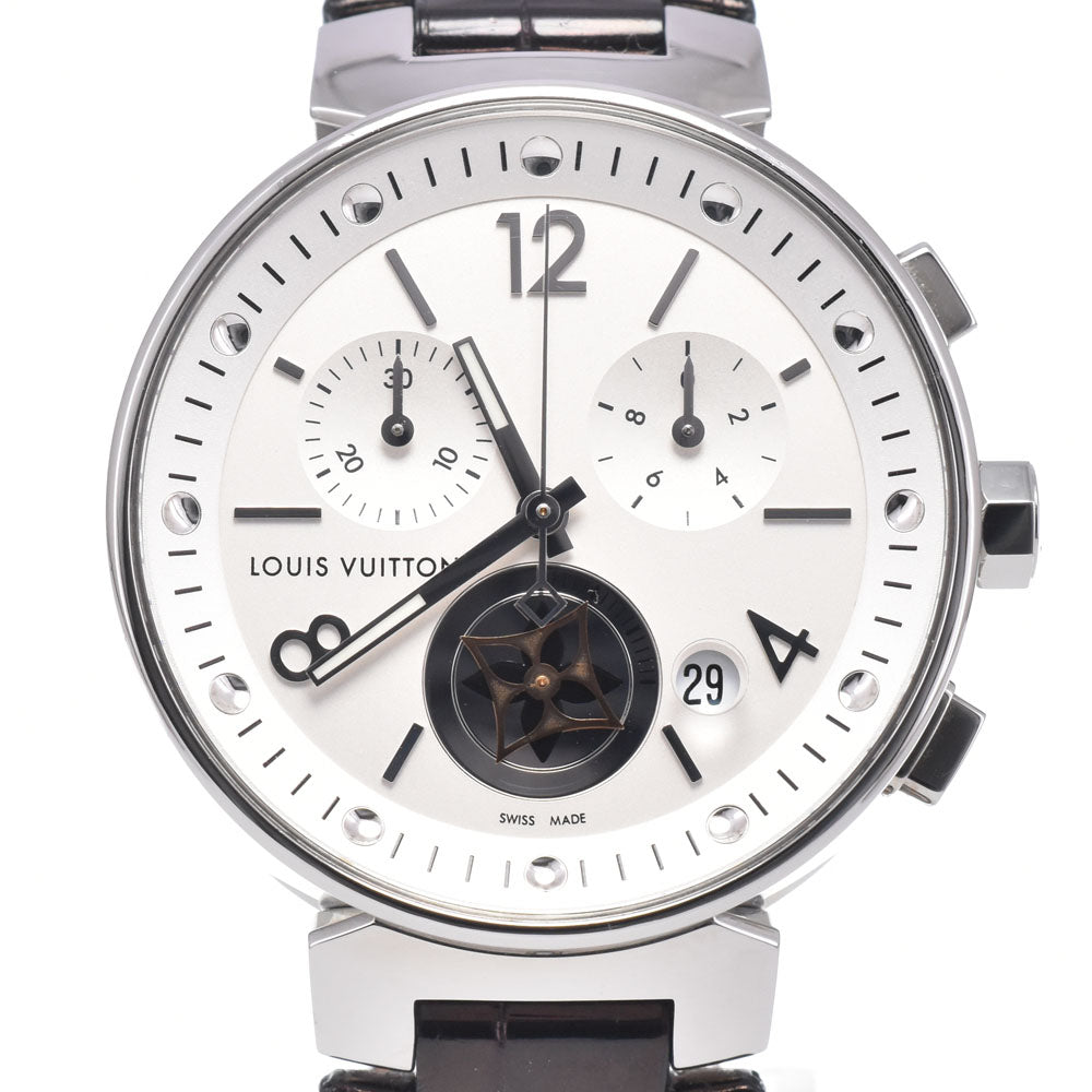 with paper LOUIS VUITTON Tambour Moon Star Q8G00 Silver Dial Quartz Unisex
 Watch G#149917