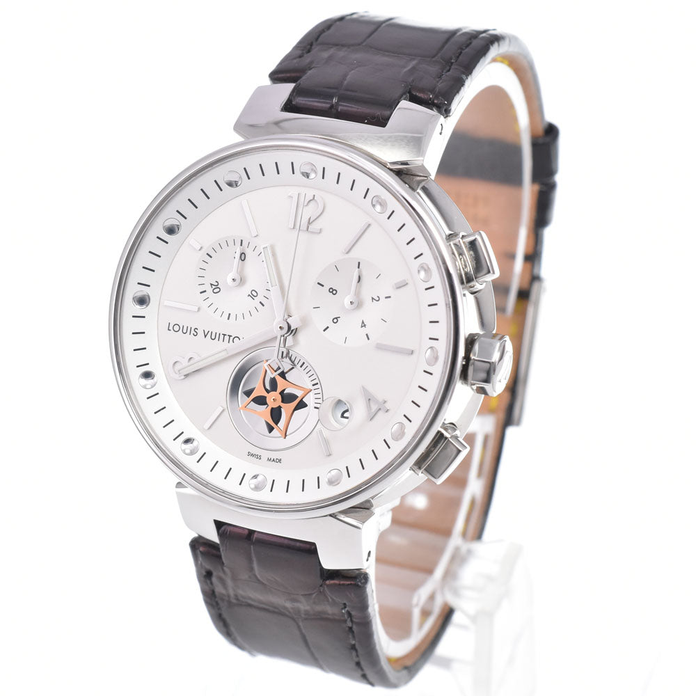 with paper LOUIS VUITTON Tambour Moon Star Q8G00 Silver Dial Quartz Unisex
 Watch G#149917