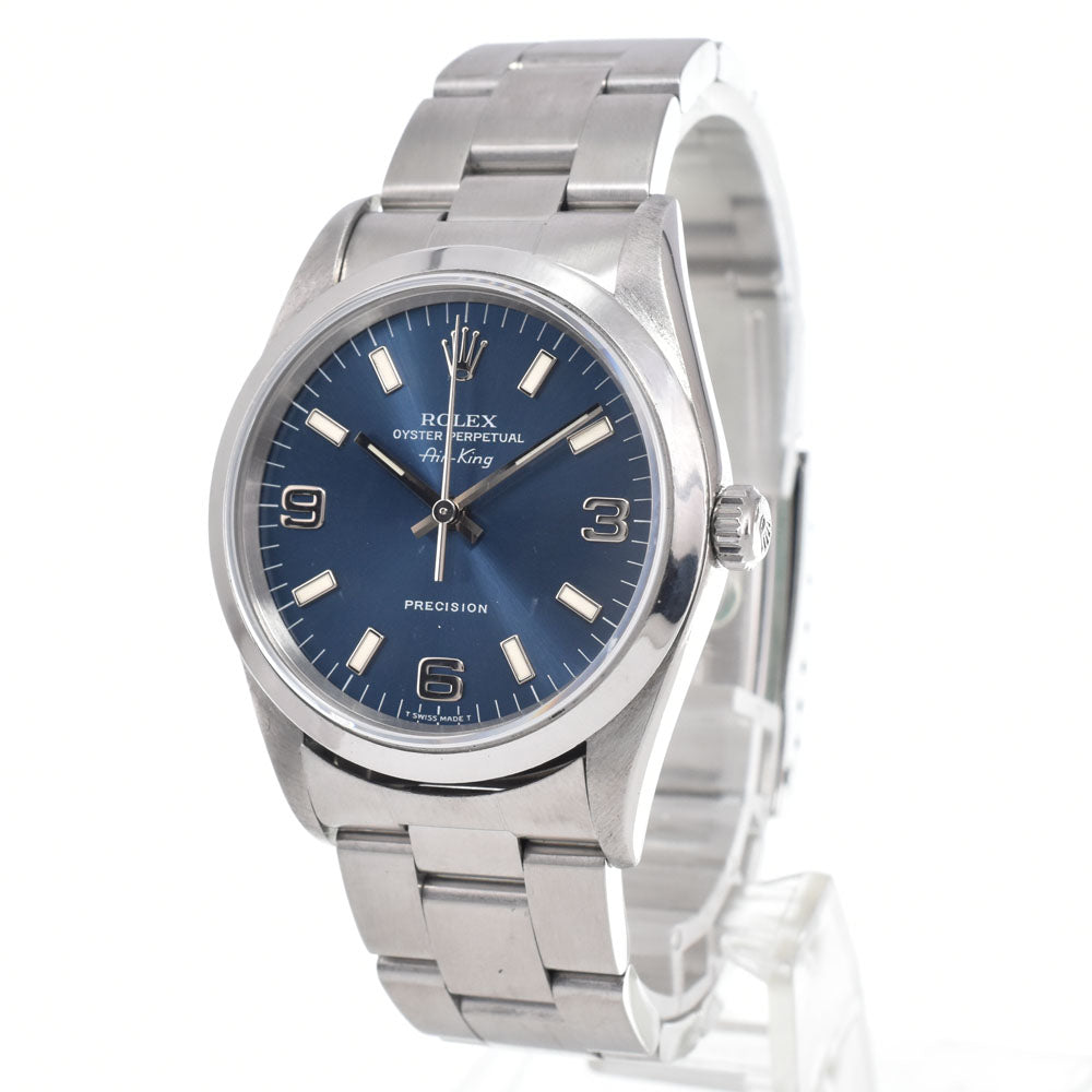 ROLEX Air king Ref.14000 Cal.3000 blue Dial Automatic Men's
 Watch K#149920