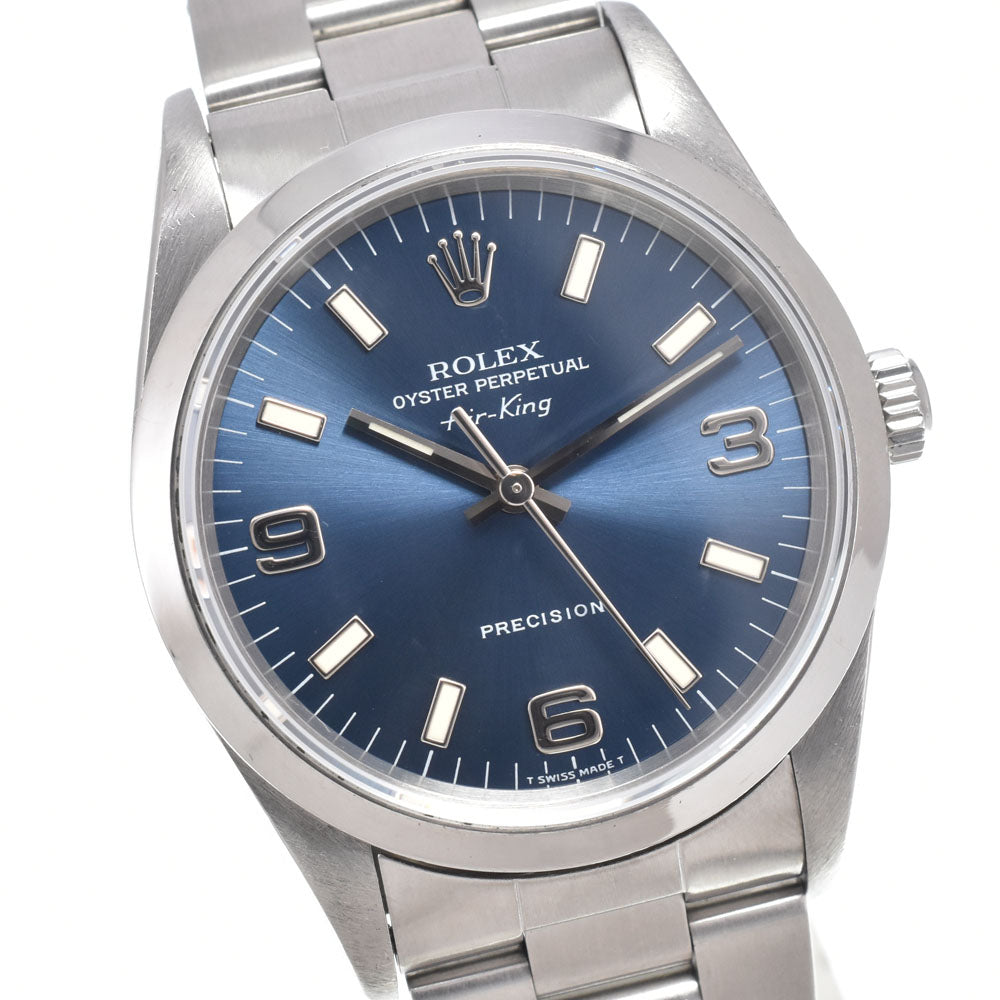 ROLEX Air king Ref.14000 Cal.3000 blue Dial Automatic Men's
 Watch K#149920