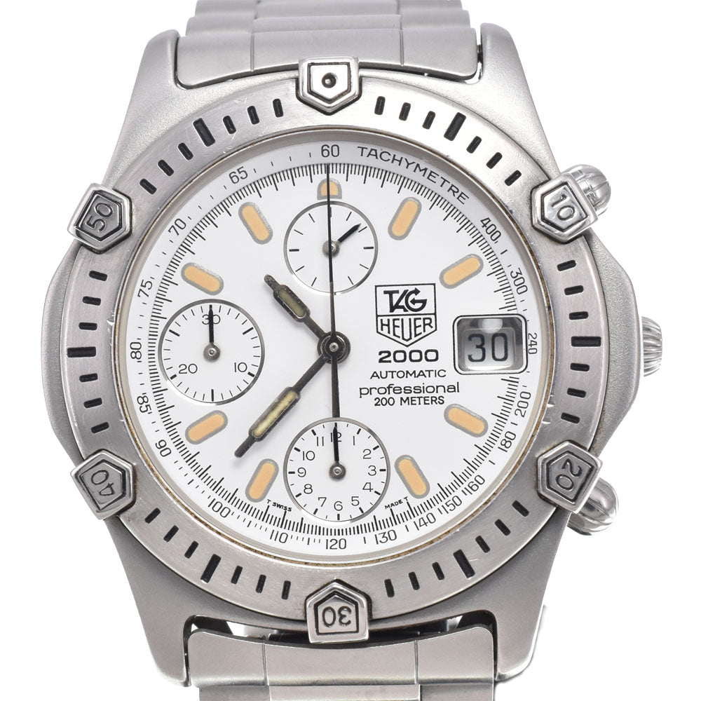 TAG HEUER 2000 Professional 169.806 Chronograph white Dial Automatic Men's
 Watch J#149924